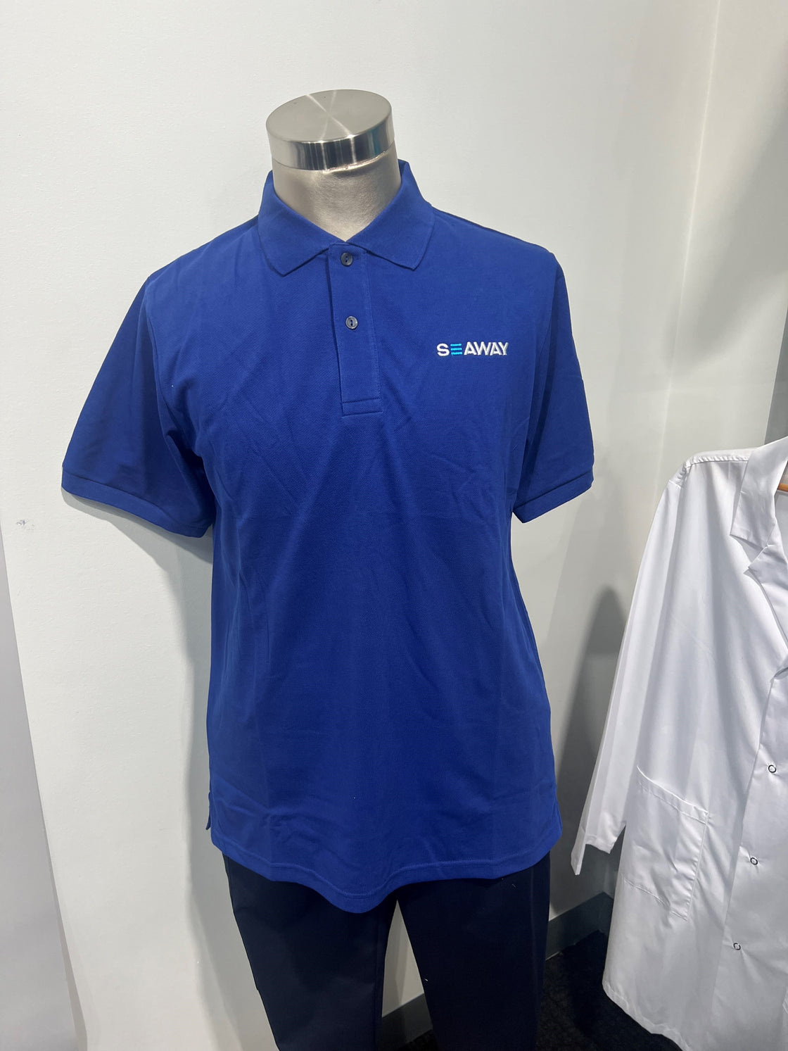 Mens Short Sleeve Polo - BLUE