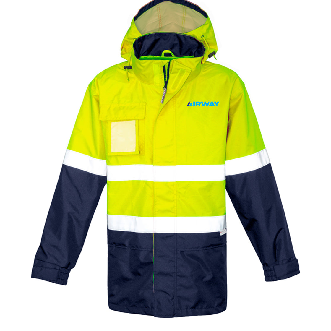 Mens Ultralite Waterproof Jacket - YELLOW/NAVY