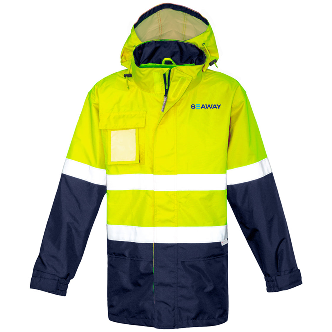 Mens Ultralite Waterproof Jacket - YELLOW/NAVY